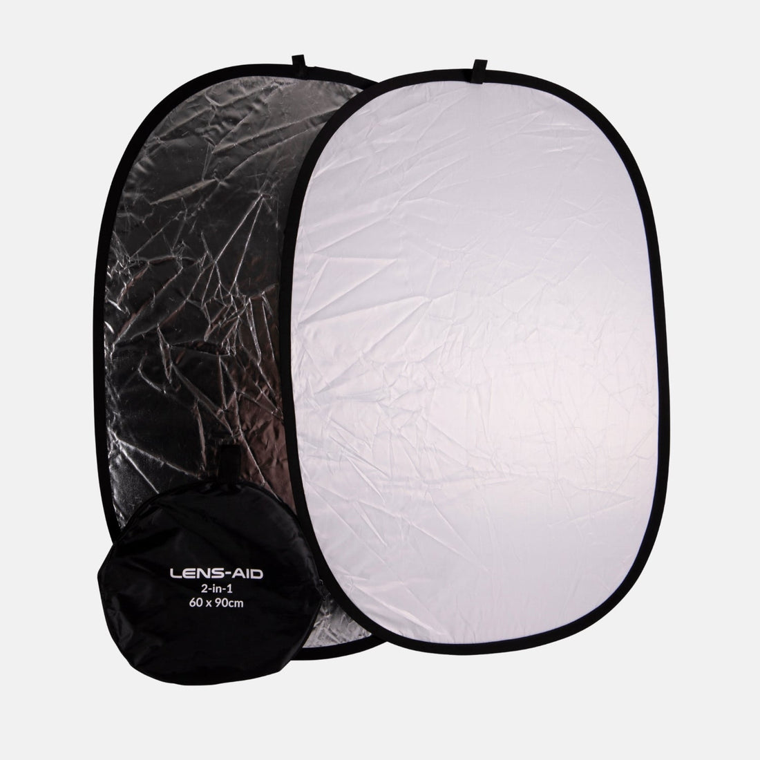 2-in-1 Faltreflektor (60x90cm) mit Tasche fürs Fotostudio & Outdoor - Kamera & Foto > Fotostudio-Ausrüstung >