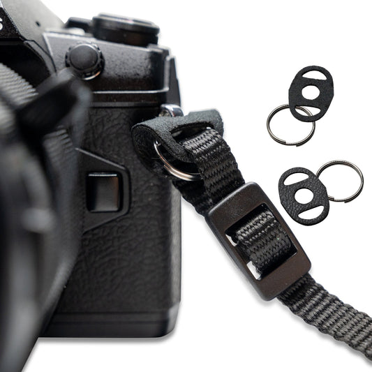 2 Paar Gurt-Verbindungsringe (rund) mit Kratzschutz