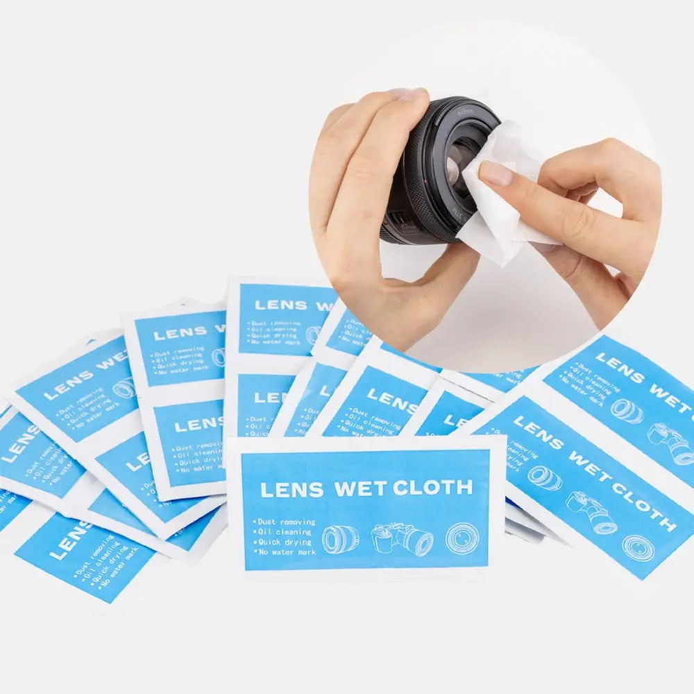 20 Feuchte Reinigungstücher für Objektivlinsen Handydisplay & Brille - Kamera & Foto > Kamerazubehör > Kamerareinigung