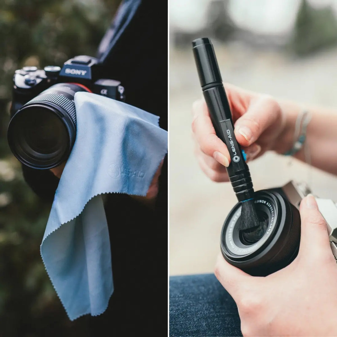 2er-Set: Lens-Pen und Mikrofasertücher - Kamera & Foto > Kamerazubehör > Kamerareinigung > Reinigungssets