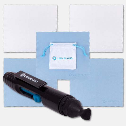 2er-Set: Lens-Pen und Mikrofasertücher