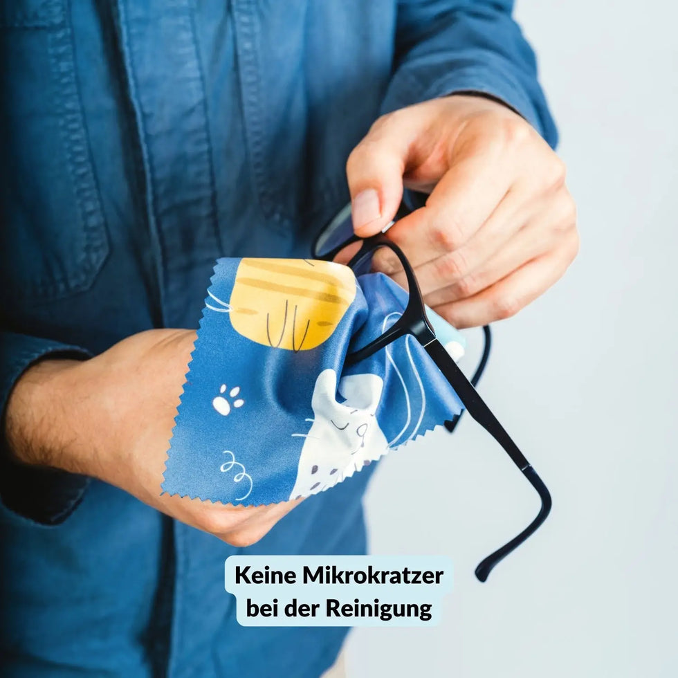 5er-Set Mikrofasertücher verschiedene Motive – fusselfrei & waschbar - Kamera Foto > Kamerazubehör Kamerareinigung