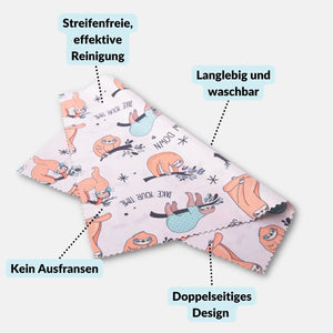 5er-Set Mikrofasertücher verschiedene Motive – fusselfrei & waschbar - Kamera Foto > Kamerazubehör Kamerareinigung