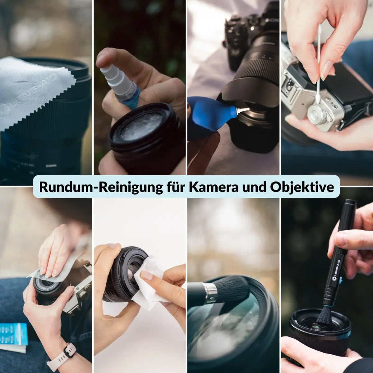 8-in-1 Reinigungsset für Kamera und Objektive - Kamera & Foto > Kamerazubehör > Kamerareinigung > Reinigungssets