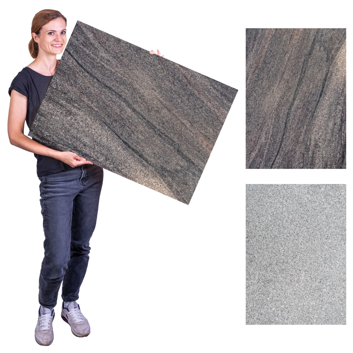 Flatlay Hintergrund 84 × 60 cm doppelseitig – Steinoptik - Stein 153 - Kamera & Foto > Fotostudio-Ausrüstung >