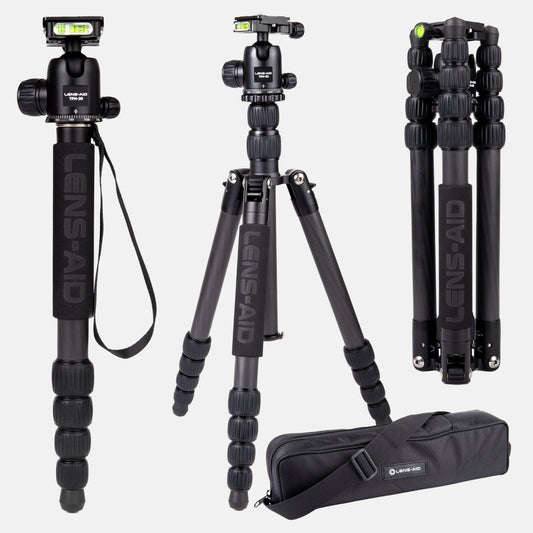 Profi Carbon Kamera-Stativ für Traveler und Outdoorfotografen
