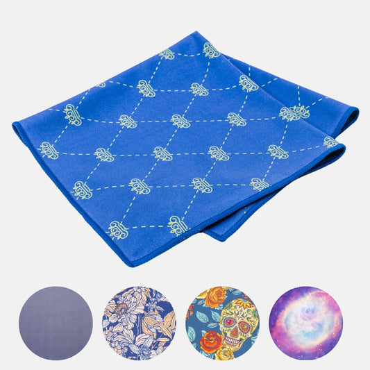 Premium-Mikrofasertuch groß, 30x30 cm mit Design für Brille, Bildschirm, Glas