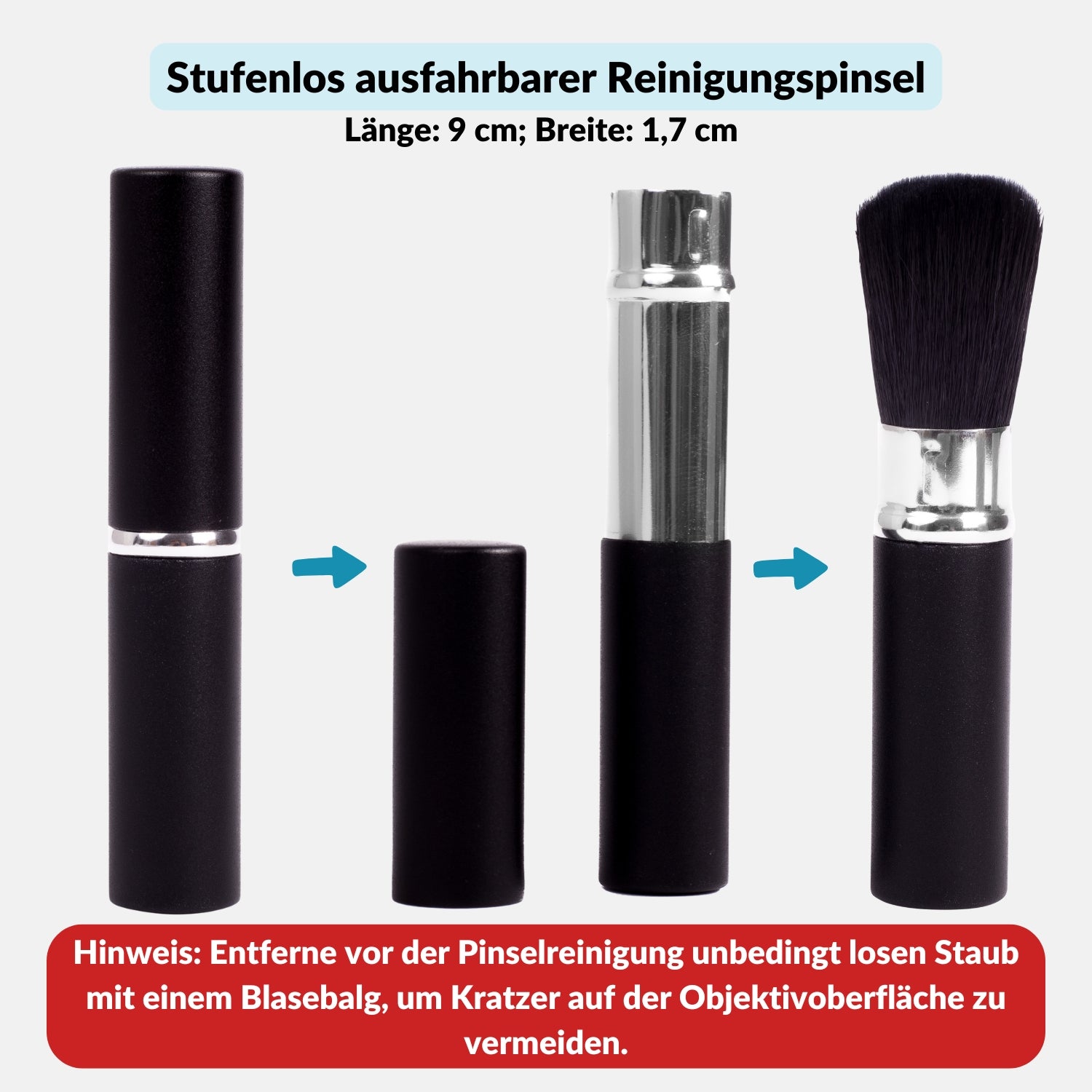 Reinigungspinsel mit weichen Borsten