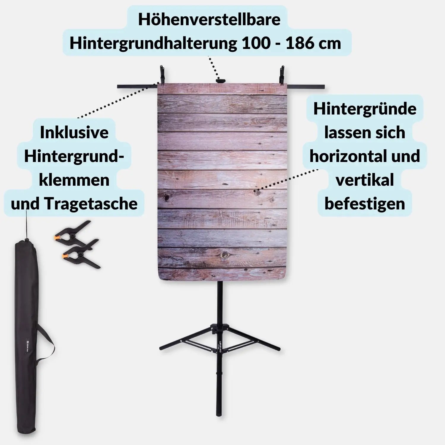 Flatlay Fotohintergrund Bundle - Das Rundumpaket für deine Studiofotos - Kamera & Foto > Fotostudio-Ausrüstung