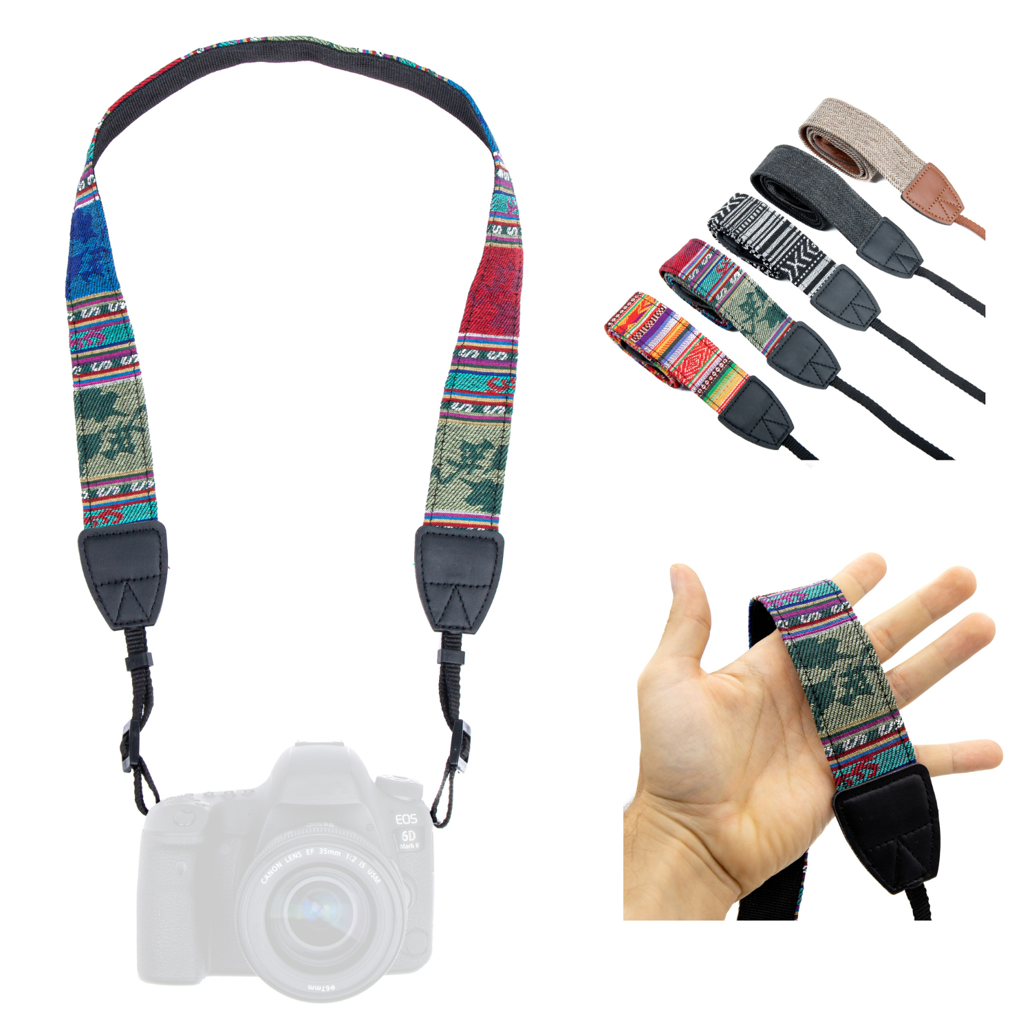 Design-Kameragurt ’Inka’ - INKA MIX dunkel - Kamera & Foto > Kamerazubehör > Kameragurte