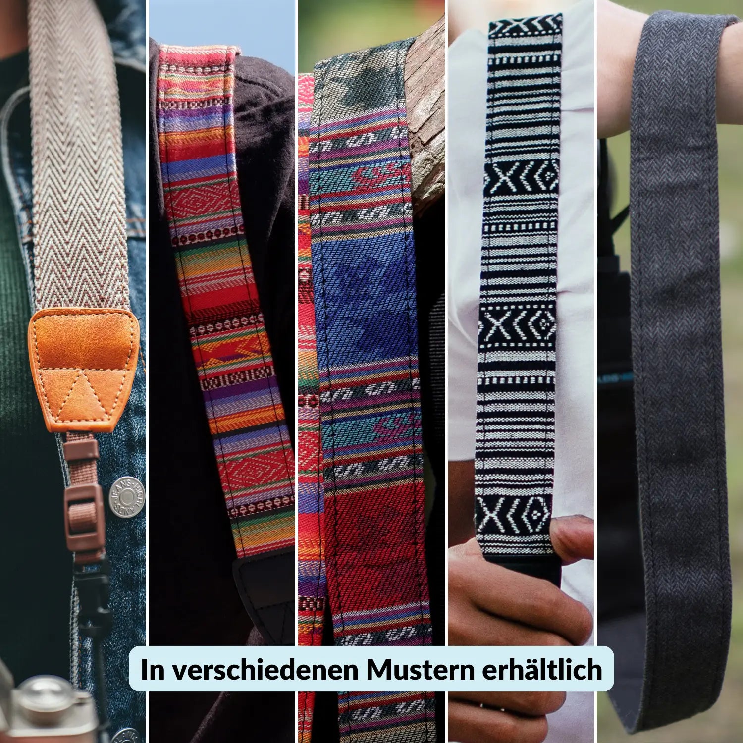 Kameragurt Inka - modischer Tragegurt 85-110cm verstellbar - Kamera & Foto > Kamerazubehör Kameragurte