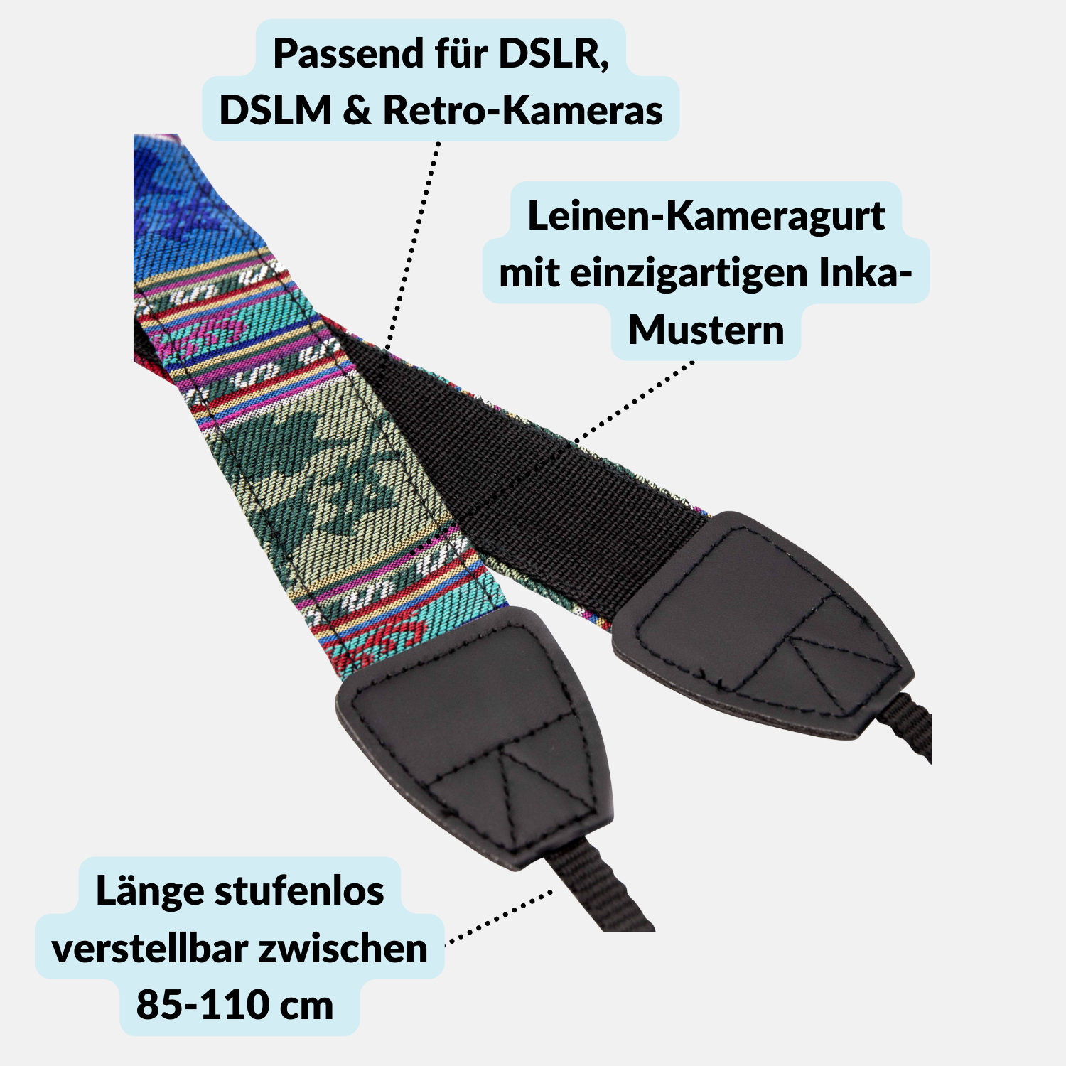 Design-Kameragurt ’Inka’ - Kamera & Foto > Kamerazubehör > Kameragurte