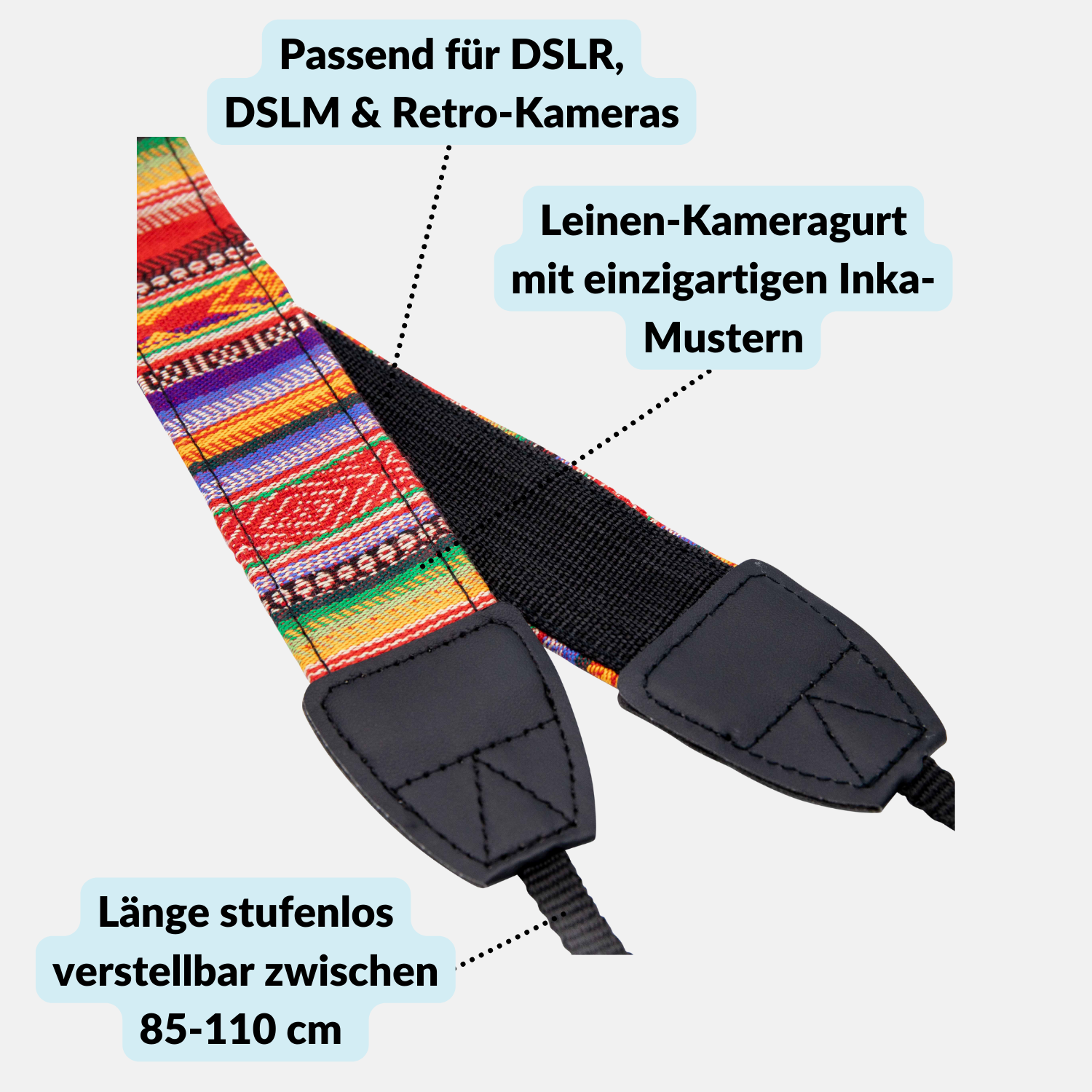 Design-Kameragurt ’Inka’ - Kamera & Foto > Kamerazubehör > Kameragurte