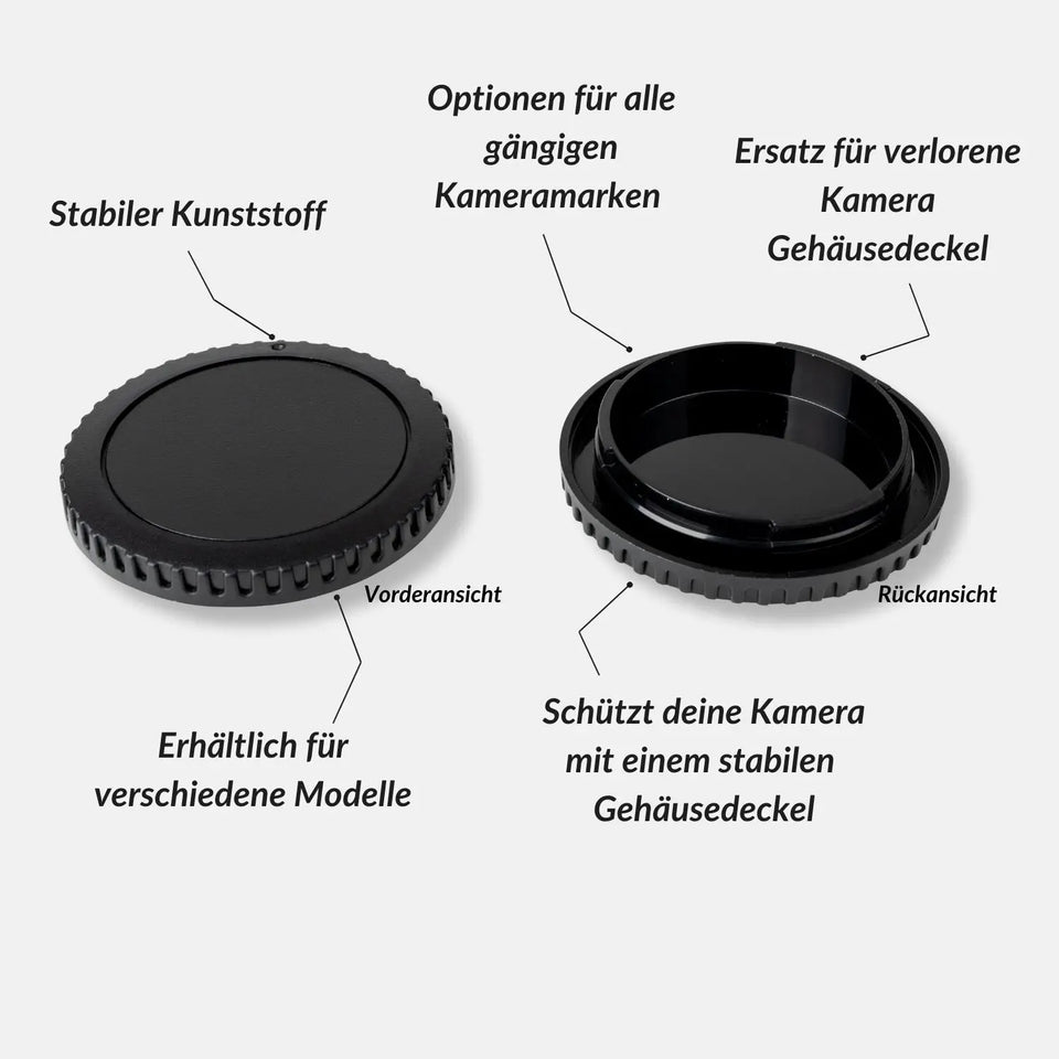Kamera-Gehäusedeckel - kompatibel mit Sony Nikon Canon & Fuji - Kamera Foto > Kamerazubehör