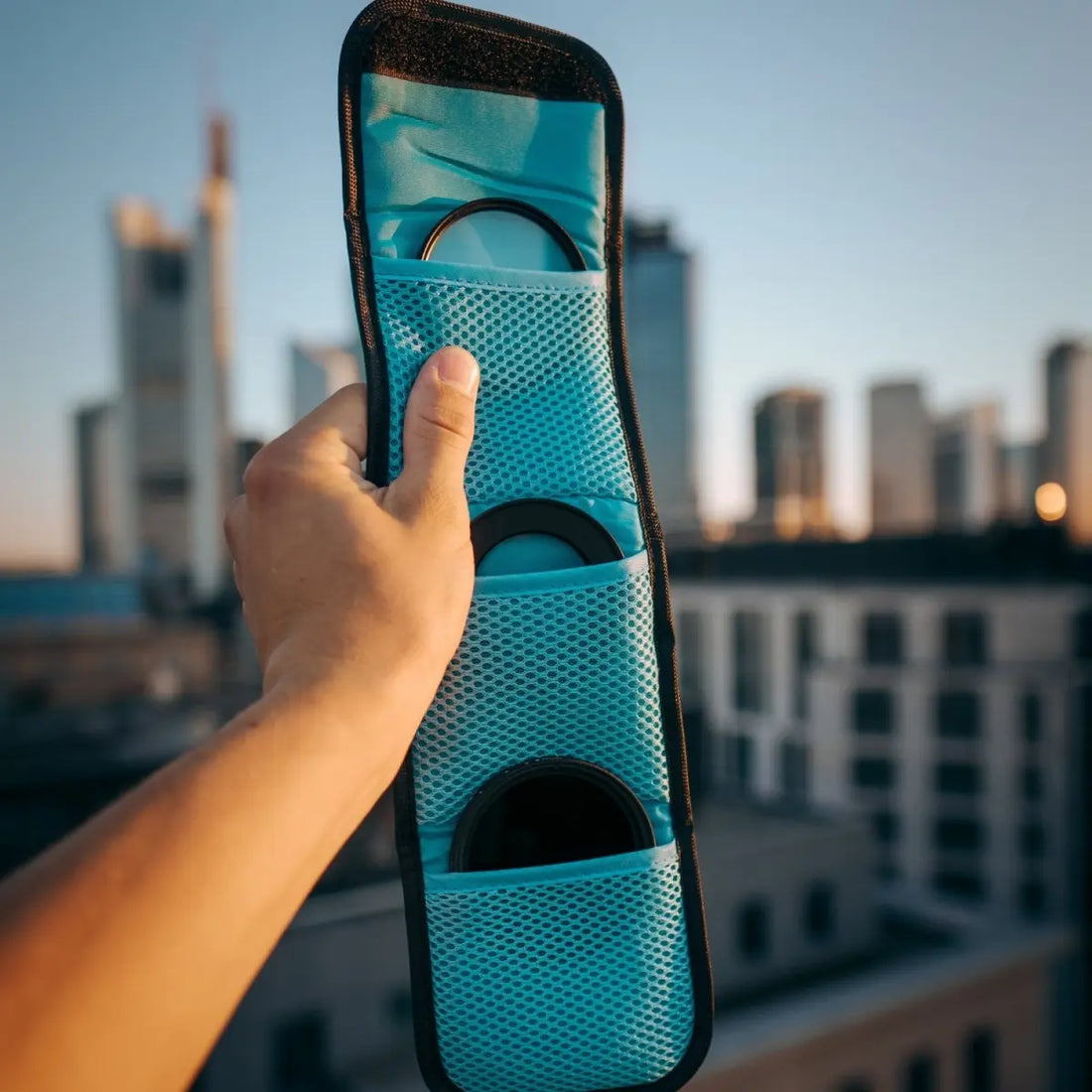 Filtertasche für Kamera-Rundfilter bis 82mm – 3 oder 9 Fächer - 3 Fächer - Kamera & Foto > Kamerazubehör >