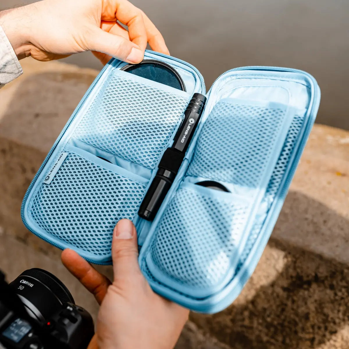 Filtertasche für Kamera-Rundfilter bis 82mm – 3 oder 9 Fächer - Kamera & Foto > Kamerazubehör > Objektivzubehör >