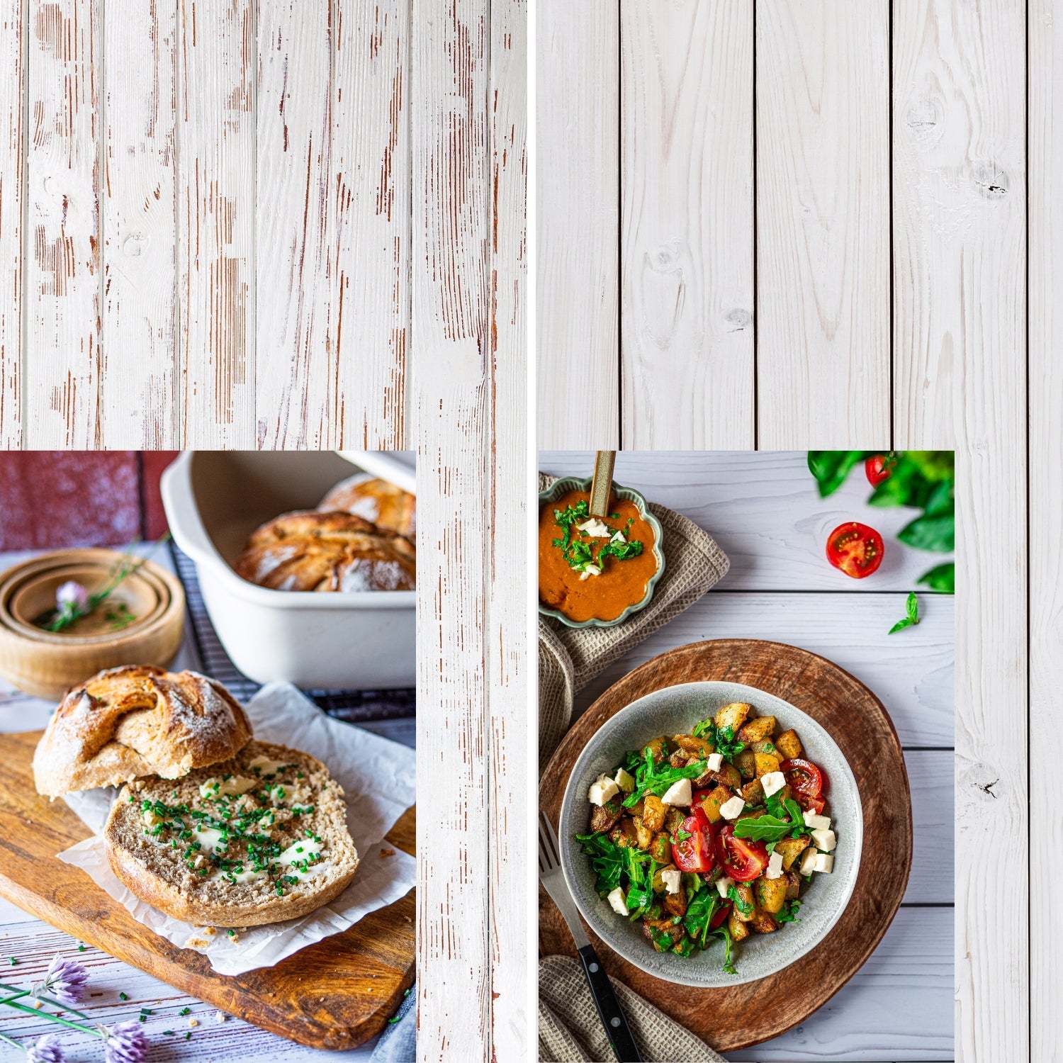 Flatlay Bestseller-Bundles: 5 Hintergründe im Sparset - Kamera & Foto > Fotostudio-Ausrüstung > Hintergründe >