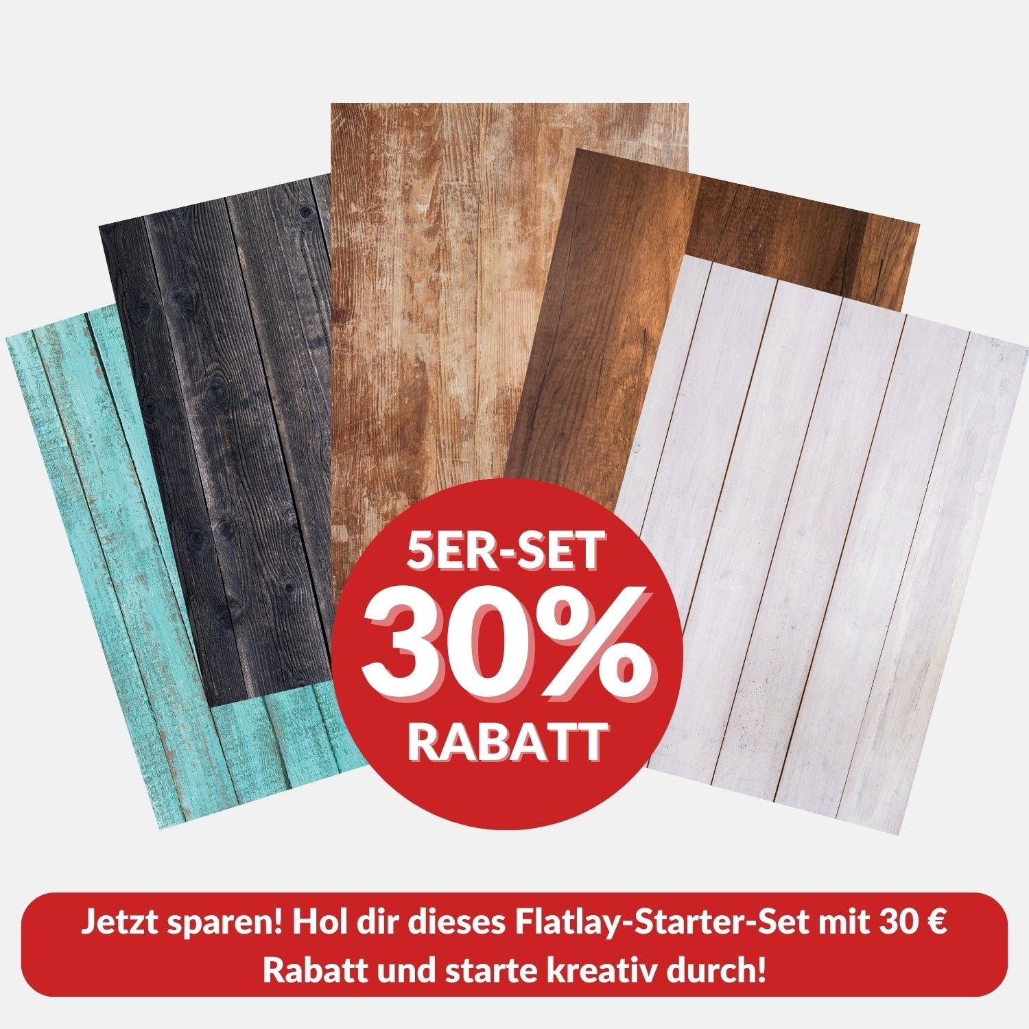 Flatlay Bestseller-Bundles: 5 Hintergründe im Sparset - Kamera & Foto > Fotostudio-Ausrüstung > Hintergründe >