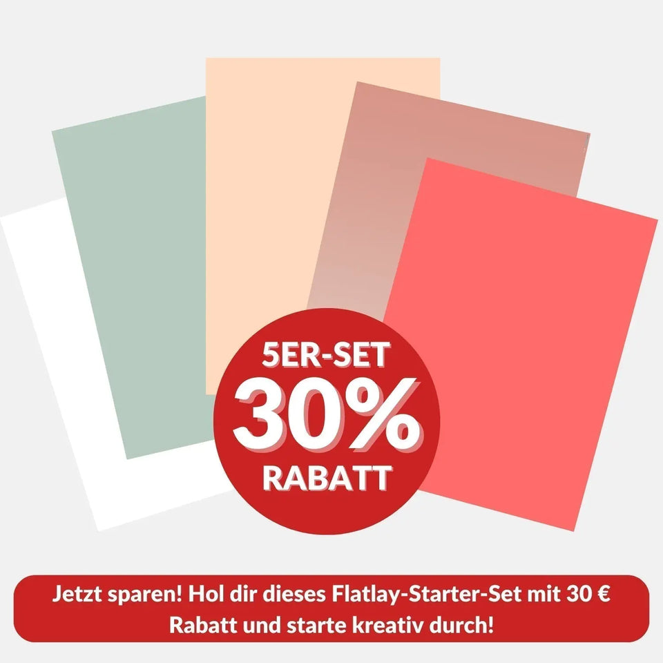Flatlay Hintergrund Set – 5 Hintergründe mit 10 Motiven - Kamera & Foto > Fotostudio-Ausrüstung Fotohintergründe
