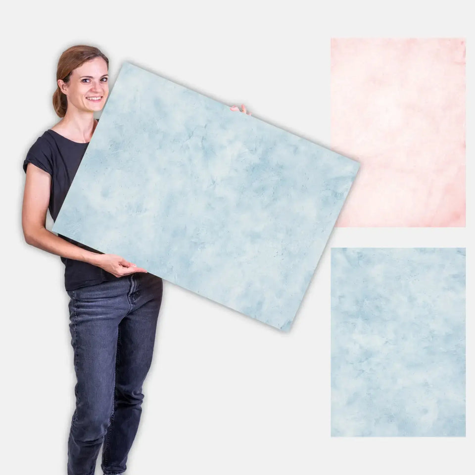 Flatlay Hintergrund - Auslaufmodelle - 84×60 cm doppelseitig - Stein 80 - Kamera & Foto > Fotostudio-Ausrüstung