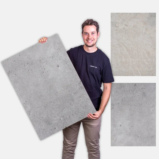 Flatlay Hintergrund 84 × 60 cm doppelseitig – Beton/Steinoptik #117 - Kamera & Foto > Fotostudio-Ausrüstung >