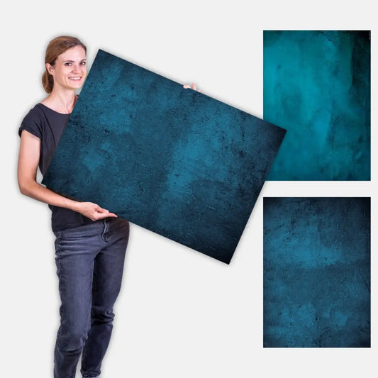 Flatlay Hintergrund 84 × 60 cm doppelseitig – Steinoptik Blau #119 - Kamera & Foto > Fotostudio-Ausrüstung >