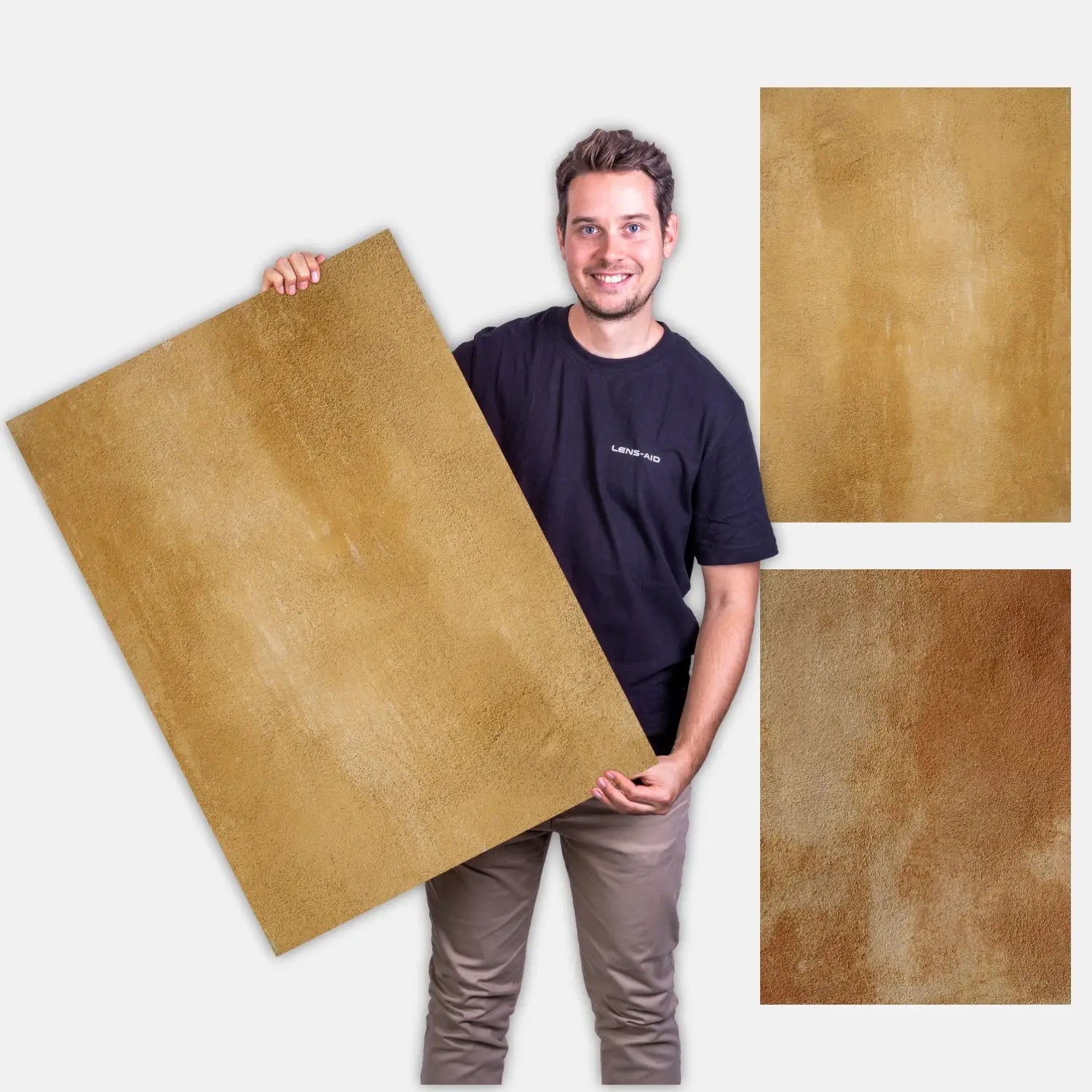 Flatlay Hintergrund - Auslaufmodelle - 84×60 cm doppelseitig - Stein 147 - Kamera & Foto > Fotostudio-Ausrüstung