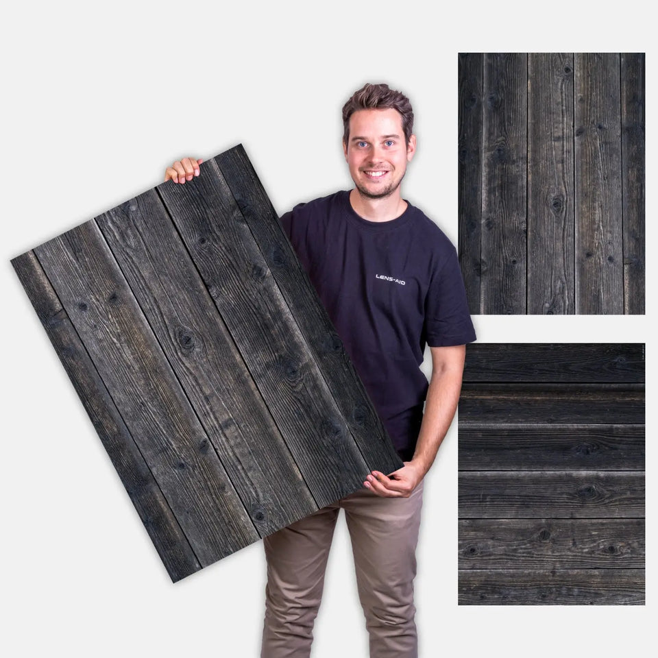Flatlay Hintergrund - Auslaufmodelle - 84×60 cm doppelseitig - Holz 141 - Kamera & Foto > Fotostudio-Ausrüstung