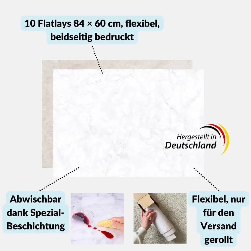 Fotohintergrund 10er-Set Holz/Stein mit Aufbewahrungsmappe - Kamera & Foto > Fotostudio-Ausrüstung > Hintergründe >