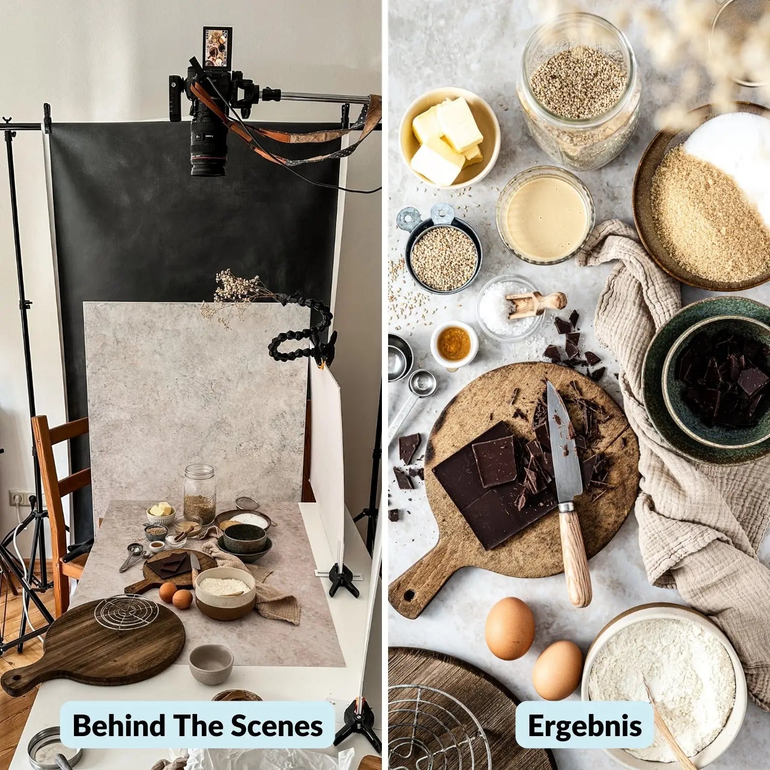 Fotohintergrund 10er-Set Holz/Stein mit Aufbewahrungsmappe - Kamera & Foto > Fotostudio-Ausrüstung Hintergründe