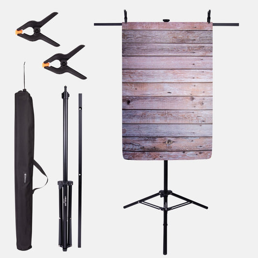 Fotohintergrund Halterung – Flexibler Ständer & Stativ fürs Fotostudio (100–186 cm) - Kamera & Foto >