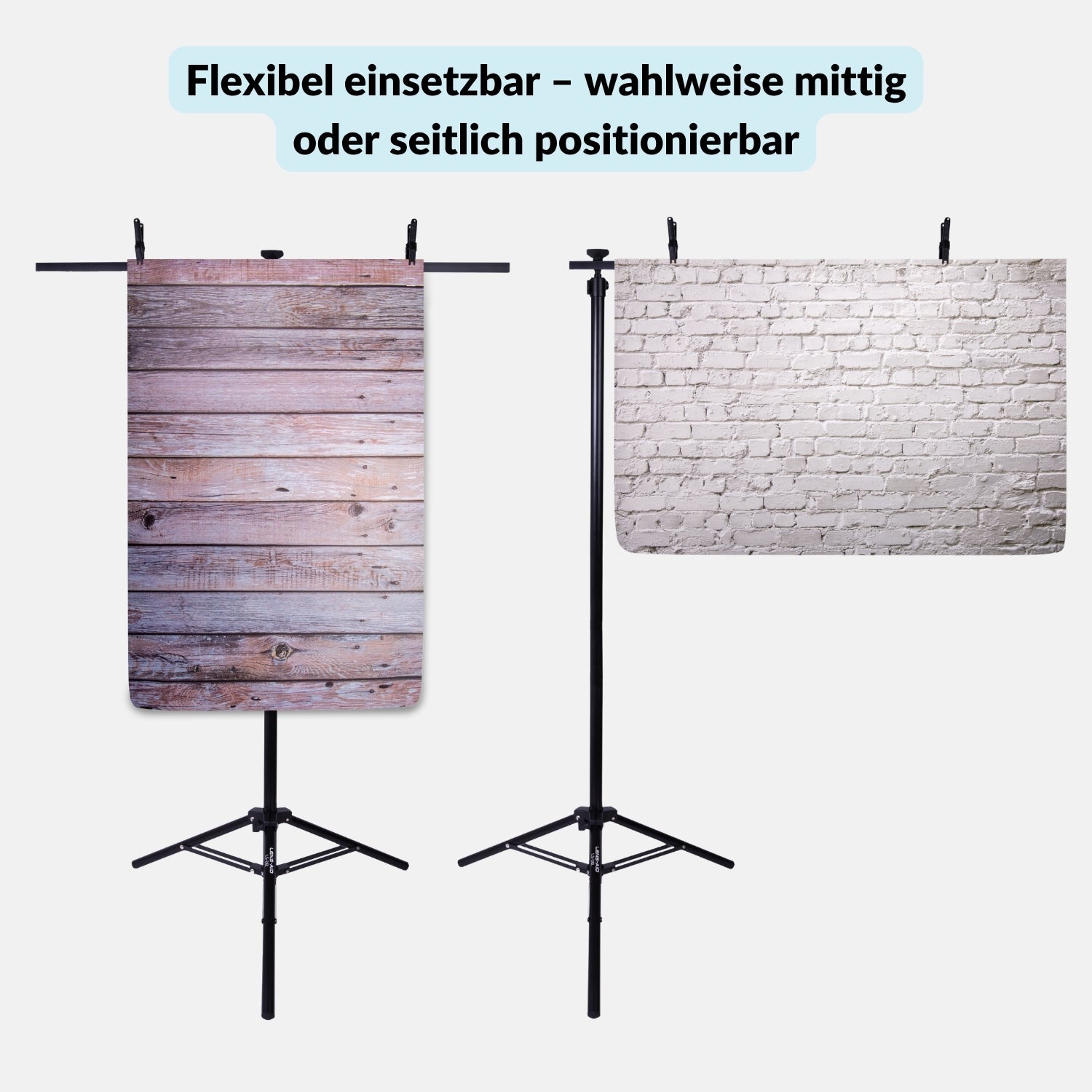 Fotohintergrund Halterung – Flexibler Ständer & Stativ fürs Fotostudio (100–186 cm) - Kamera & Foto >
