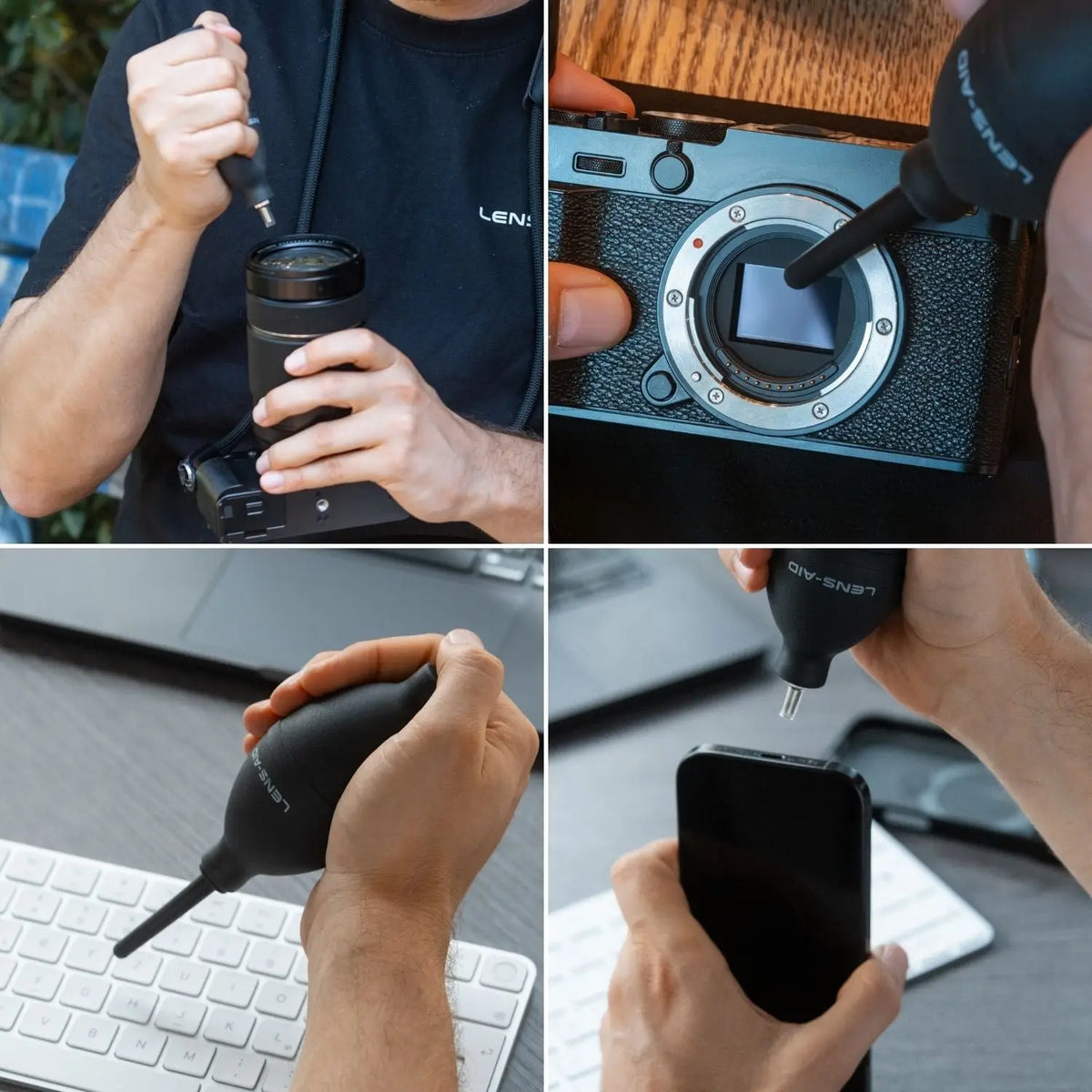 Großer Power Blasebalg mit 2 Düsen für Kamera & Objektiv - Foto > Kamerazubehör Kamerareinigung Reinigungszubehör