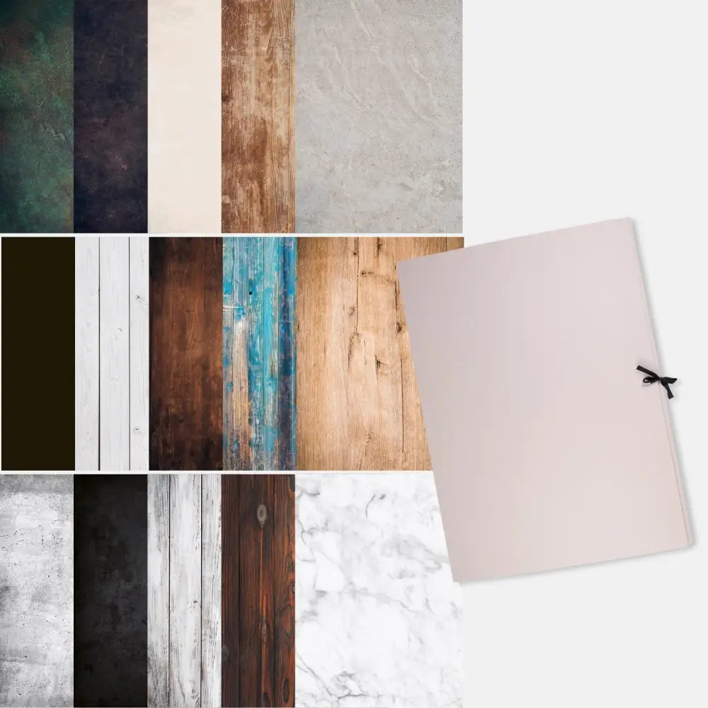 Großes Flatlay-Set mit 15 Bestseller-Flatlays + Aufbewahrungsmappe - Kamera & Foto > Fotostudio-Ausrüstung >