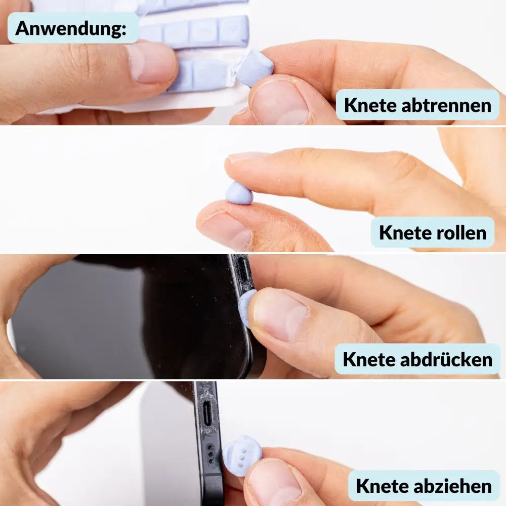 Handy Reinigungsset inkl. Reinigungsknete für USB-C Anschluss Kopfhörer Tastatur etc. - Elektronik > Elektronikzubehör
