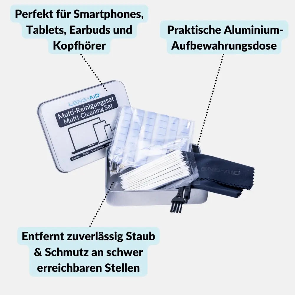 Handy Reinigungsset inkl. Reinigungsknete für USB-C Anschluss Kopfhörer Tastatur etc. - Elektronik > Elektronikzubehör
