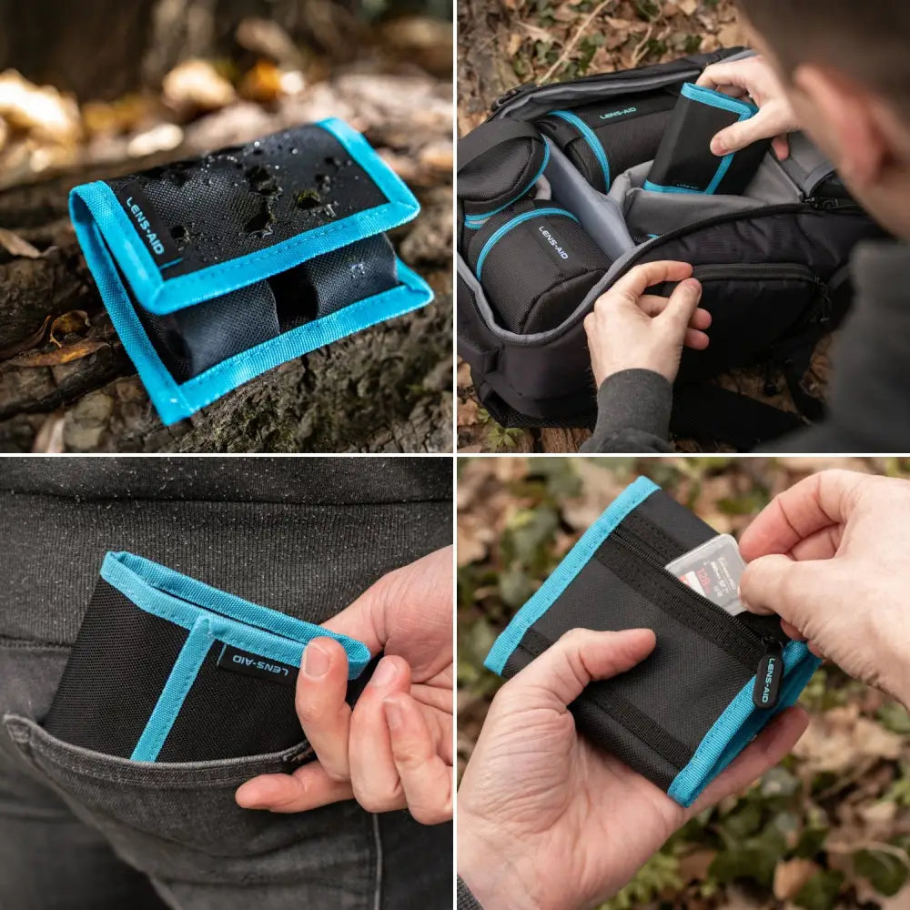 Kamera Akku-Tasche für bis zu 4 Akkus & Batterien - Kamera & Foto > Kamerazubehör > Akkus & Ladegeräte > Akku-Zubehör >