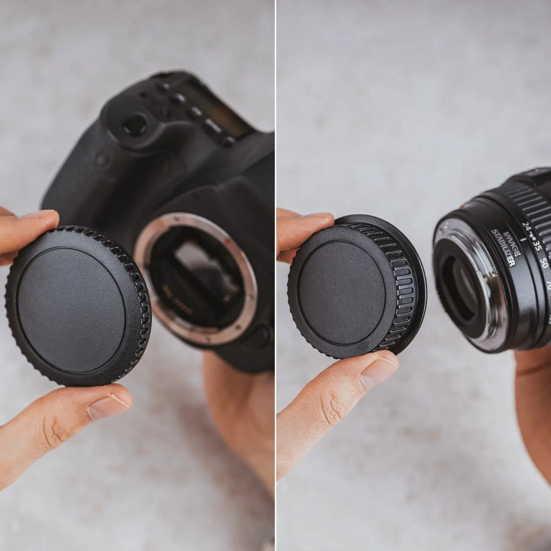 Kamera-Gehäuse & Objektivrückdeckel Set für Sony Canon Nikon Fujifilm mehr - Kamera Foto > Kamerazubehör