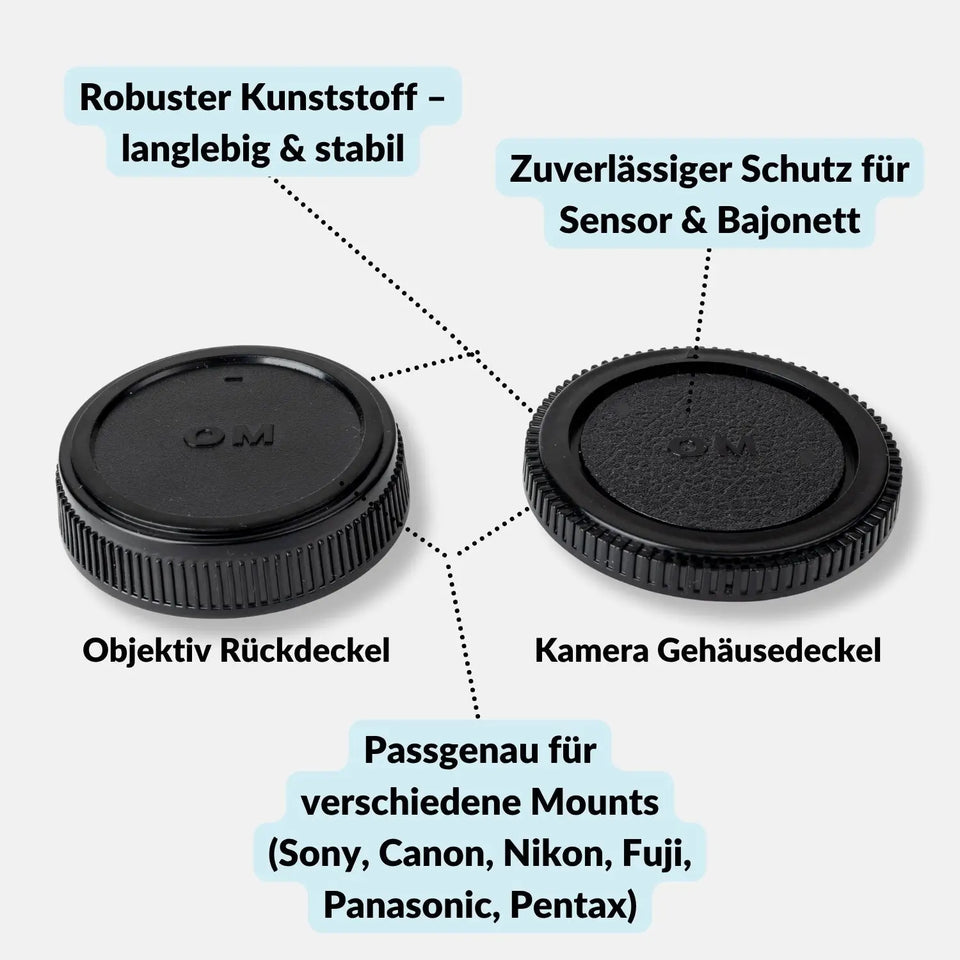 Kamera-Gehäuse & Objektivrückdeckel Set für Sony Canon Nikon Fujifilm mehr - Olympus OM (nicht MFT) - Kamera Foto >