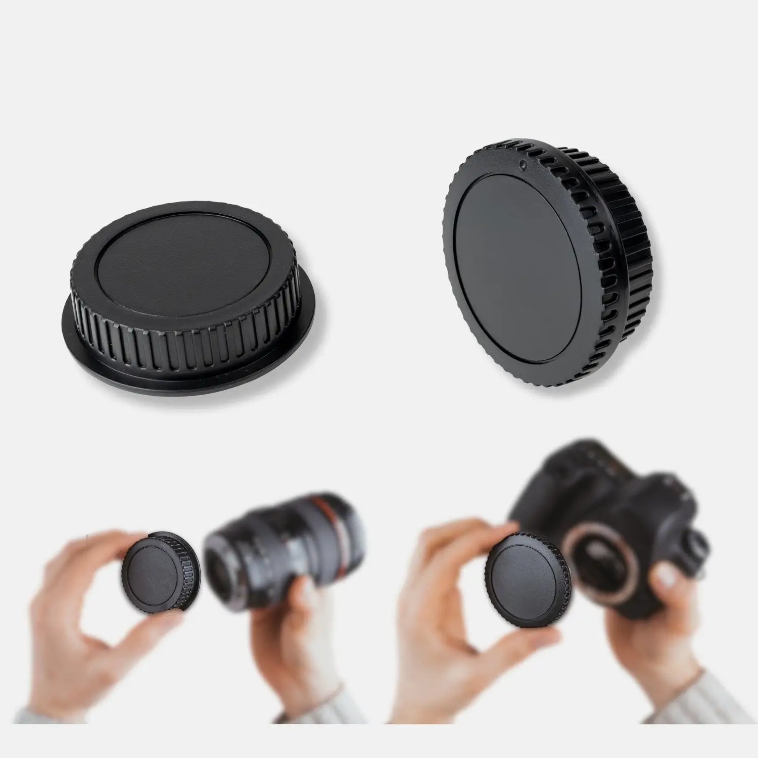 Kamera-Gehäuse & Objektivrückdeckel Set für Sony Canon Nikon Fujifilm mehr - Kamera Foto > Kamerazubehör