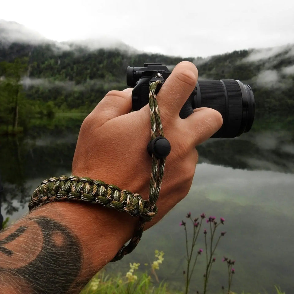 Kamera Handschlaufe aus Paracord fürs Handgelenk - & Foto > Kamerazubehör Kameragurte Kamera-Handschlaufen