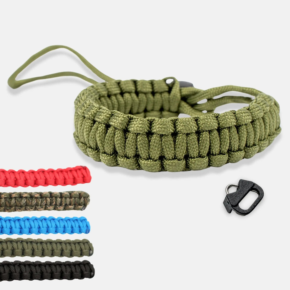 Kamera Handschlaufe aus Paracord fürs Handgelenk - Grün - & Foto > Kamerazubehör Kameragurte Kamera-Handschlaufen