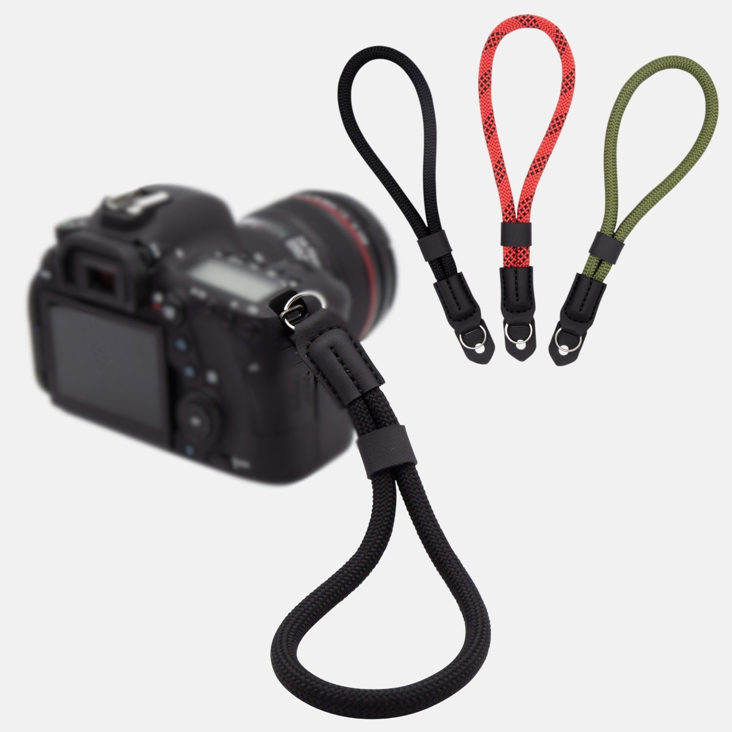 Kamera Handschlaufe in Seil-Optik fürs Handgelenk - Schwarz - Kamera & Foto > Kamerazubehör > Kameragurte >