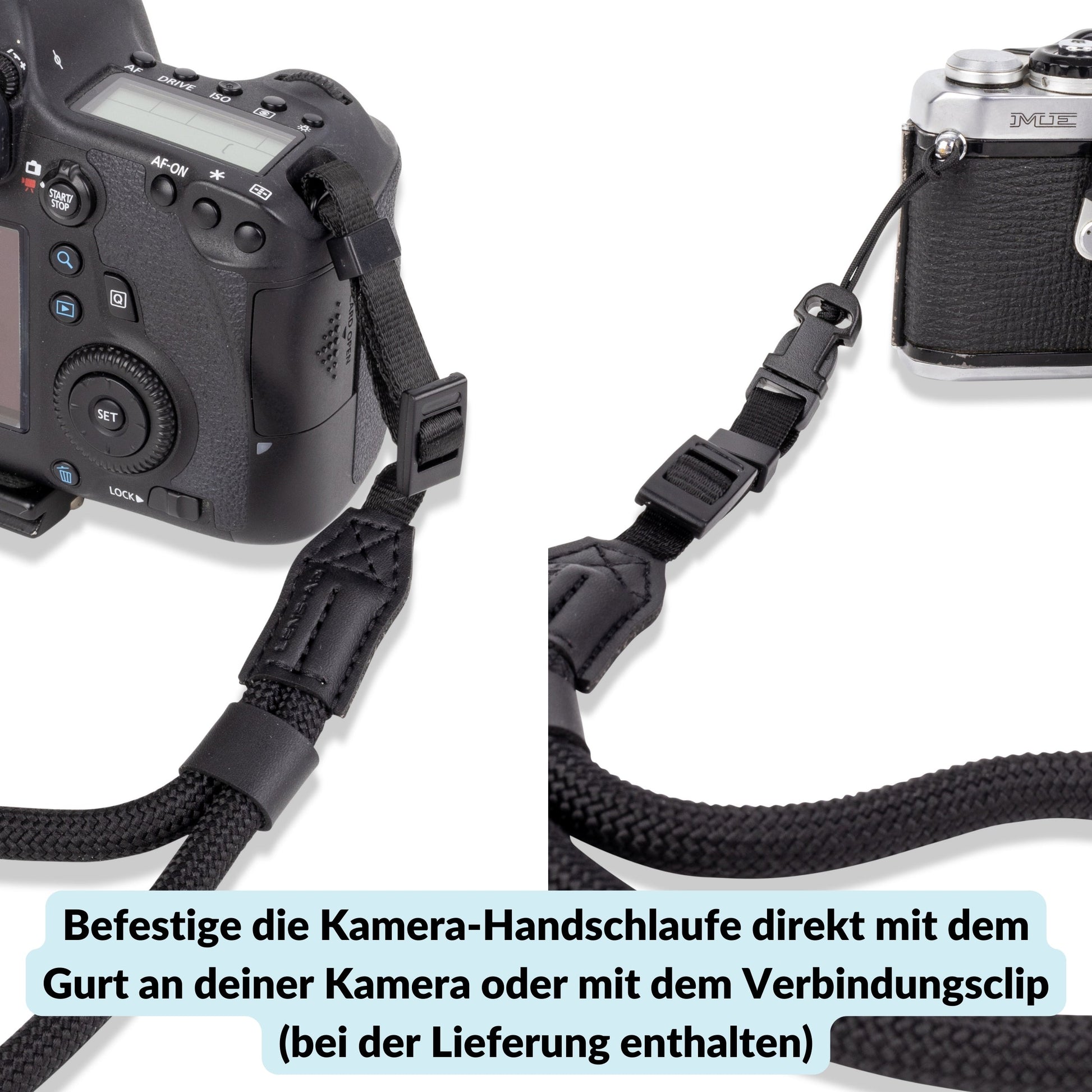 Kamera Handschlaufe in Seil-Optik für kleine oder schmale Ösen - Kamera & Foto > Kamerazubehör > Kameragurte >