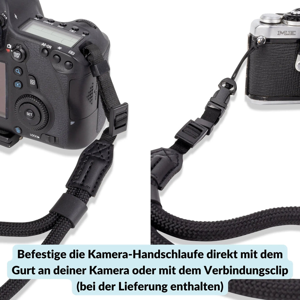 Kamera Handschlaufe in Seil-Optik für kleine Ösen - & Foto > Kamerazubehör Kameragurte Kamera-Handschlaufen