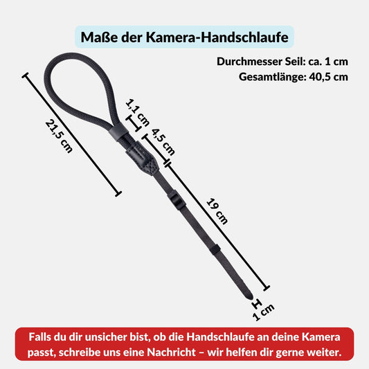 Kamera Handschlaufe in Seil-Optik für kleine oder schmale Ösen - Kamera & Foto > Kamerazubehör > Kameragurte >