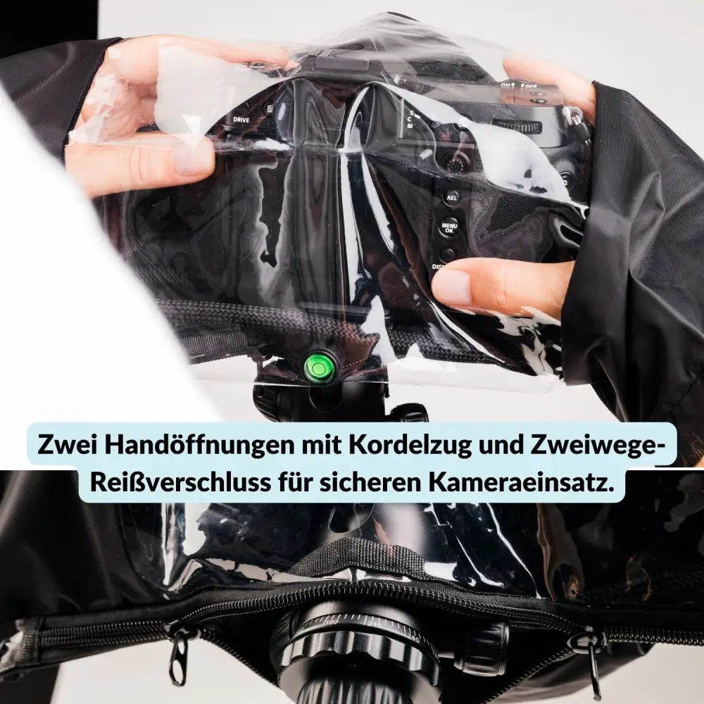 Kamera-Regenschutzhülle: Wetterschutz für DSLR & spiegellose Modelle aus Nylon