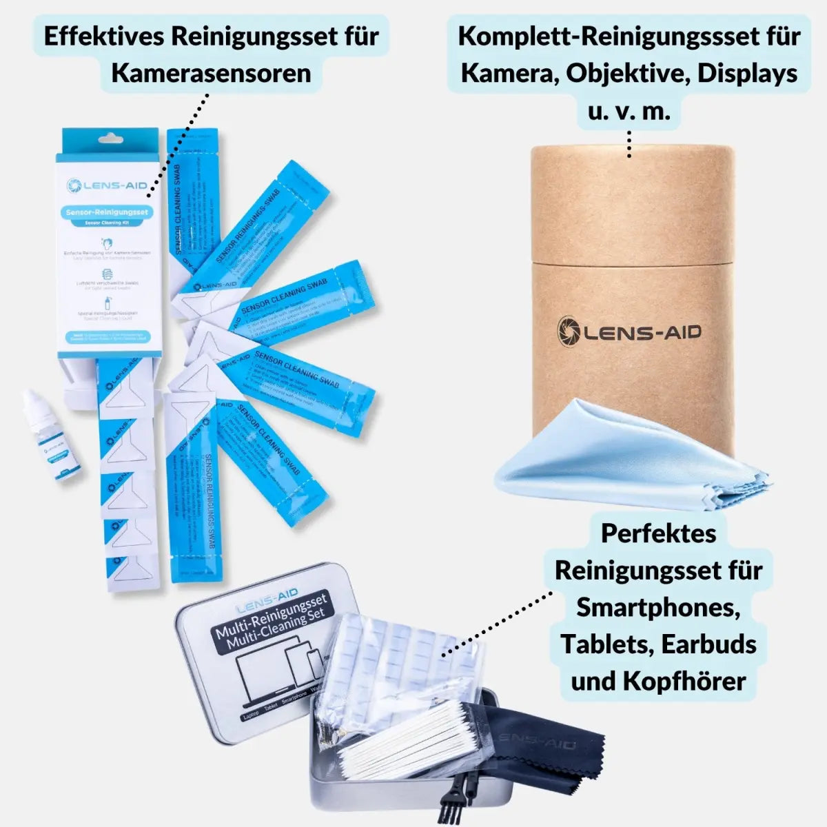 Kamera-Reinigungsset für Sensor Objektiv & Gehäuse - Kamera & Foto > Kamerazubehör > Kamerareinigung > Reinigungssets