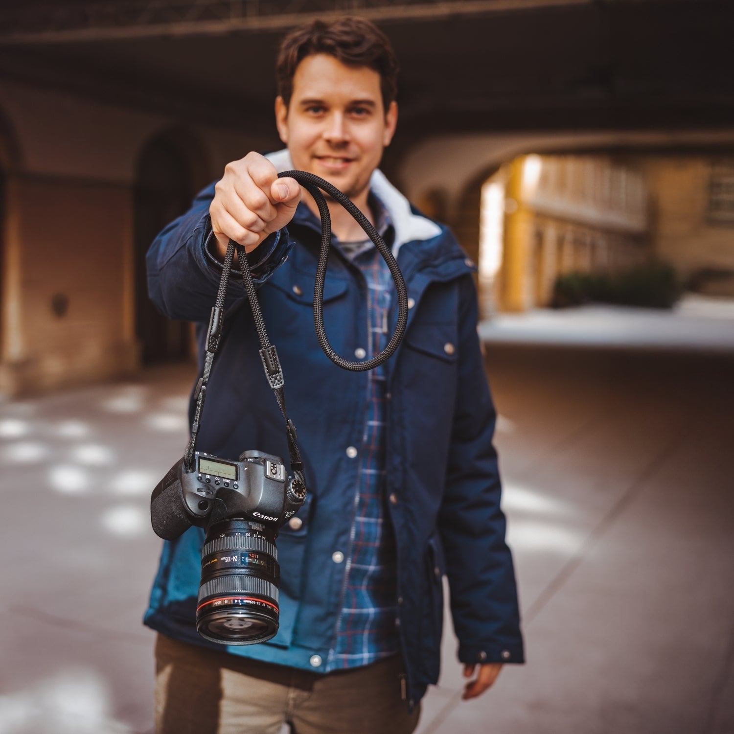 Kamera-Seilgurt ohne Ring für zu kleine oder schmale Ösen - Kamera & Foto > Kamerazubehör > Kameragurte