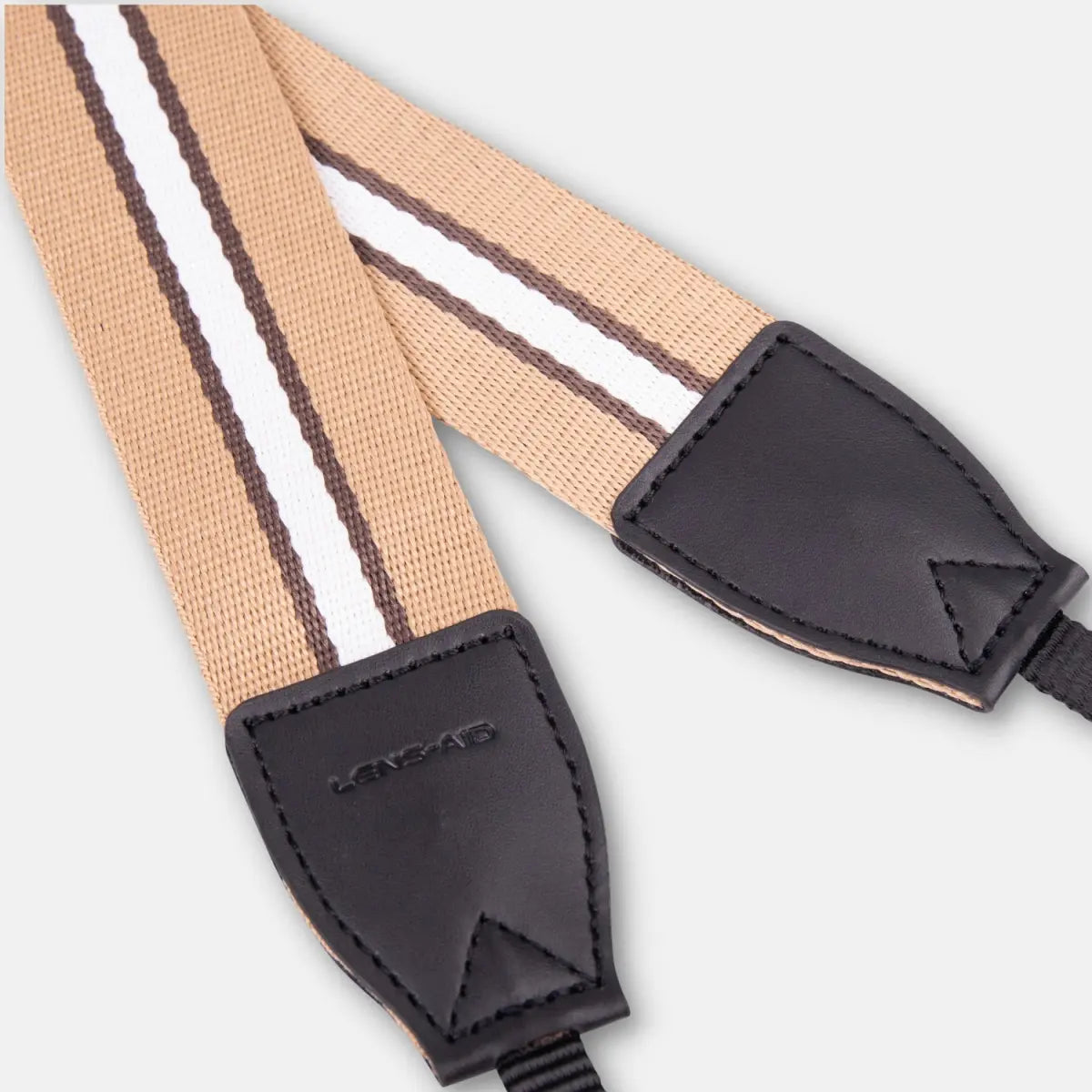 Kameragurt im schicken Streifen-Design aus Leinen